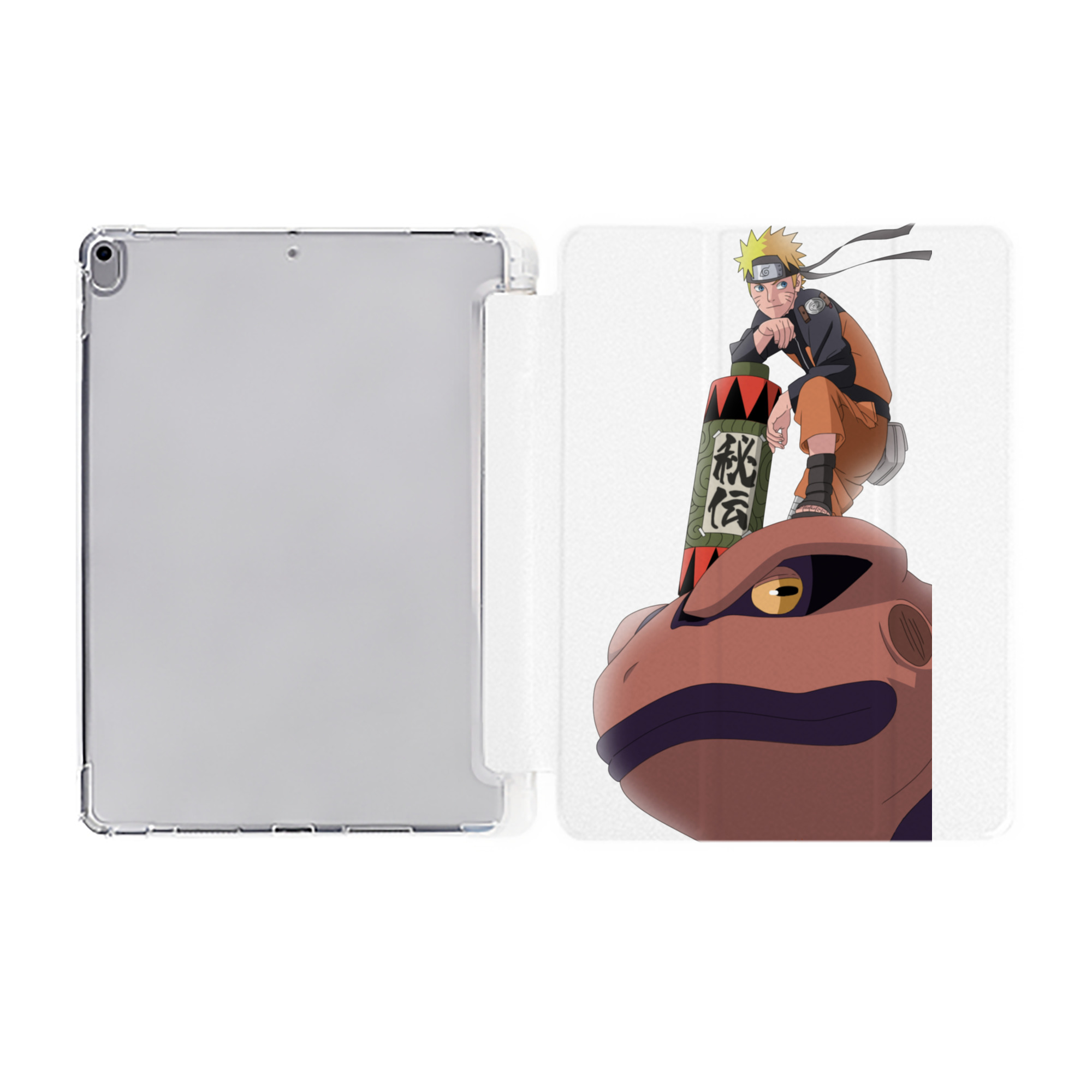 （画像用） NARUTO -ナルト- うずまき ナルト Uzumaki Naruto IPad ケース ペン収納付き 三つ折りスタンド PUレザー×シリコン 対応機種9.5/10.5/10.9インチ